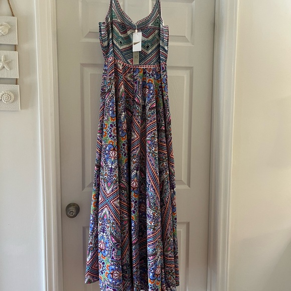 NWT Masters Multicolor Geometric Maxi Dress - Picture 2 of 12